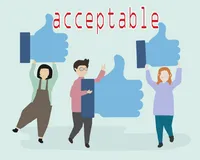 Definition & pronunciation of acceptable