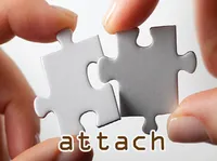 Definition & pronunciation of attach