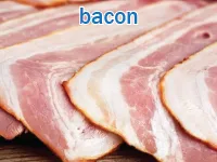 Definition & pronunciation of bacon