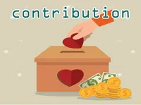 Definition & pronunciation of contribution