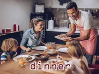 Definition & pronunciation of dinner