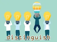 Definition & pronunciation of distinguish
