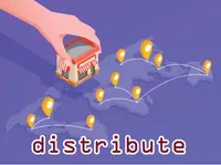 Definition & pronunciation of distribute