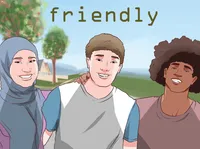 Definition & pronunciation of friendly