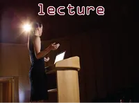 Definition & pronunciation of lecture