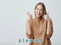 Definition & pronunciation of pleased