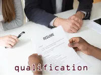 Definition & pronunciation of qualification