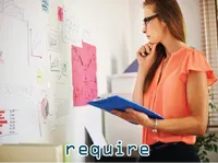 Definition & pronunciation of require