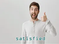 Definition & pronunciation of satisfied