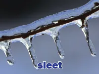 Definition & pronunciation of sleet