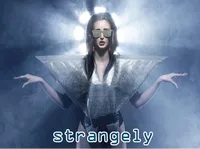 Definition & pronunciation of strangely