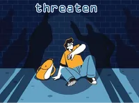 Definition & pronunciation of threaten