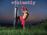 Definition & pronunciation of violently