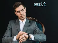Definition & pronunciation of wait