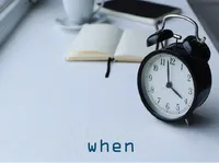 Definition & pronunciation of when