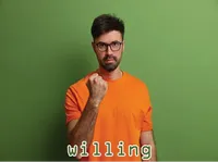 Definition & pronunciation of willing