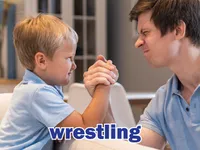 Definition & pronunciation of wrestling