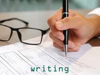 Definition & pronunciation of writing