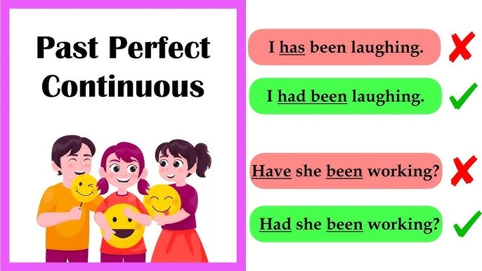 Past perfect continuous tense